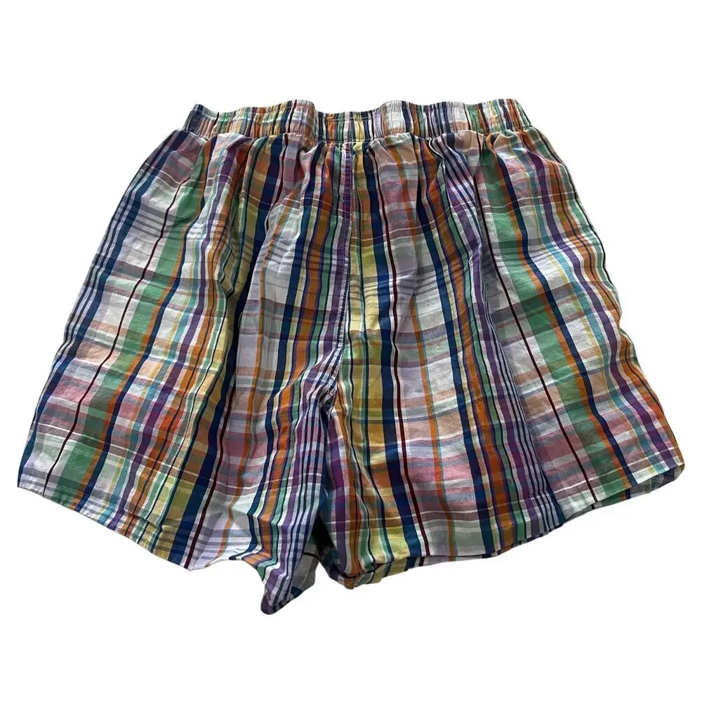 15-64 POLO RALPH LAUREN Men's 100% Cotton Plaid Boxers Medium
